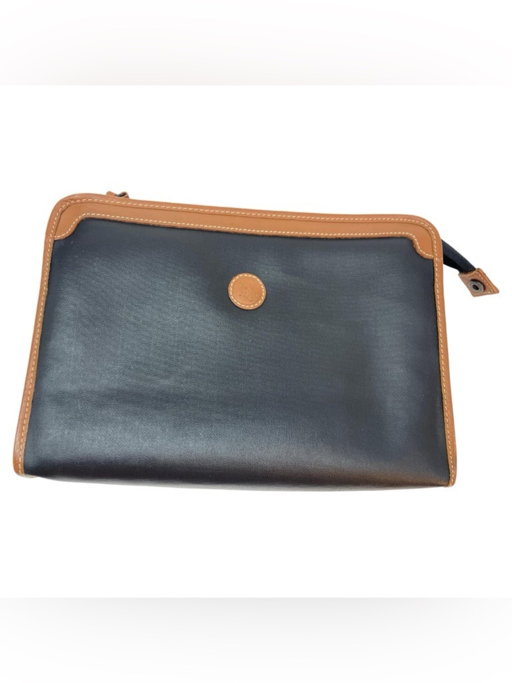 Dior Leather Zip Pouch - Vintage Travel Organizer
